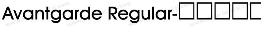 Avantgarde Regular字体转换